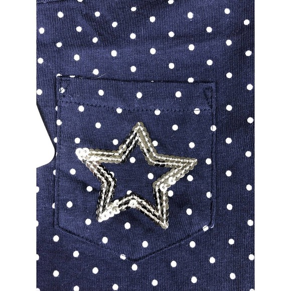 NWT Gymboree Blue Polka Dot Short Sleeve Tee Top Girls 8 - Picture 4 of 8